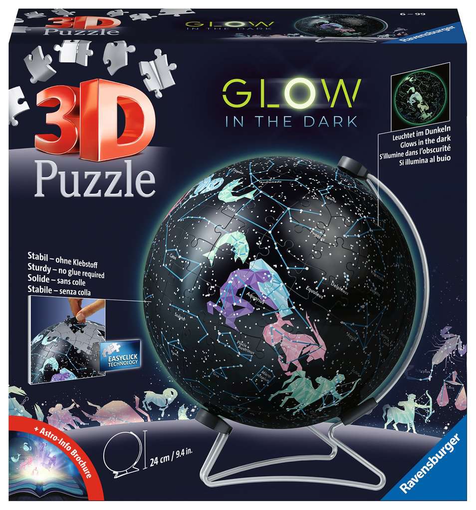 Ravensburger Star Globe GITD 180 Piece 3D Jigsaw Puzzle