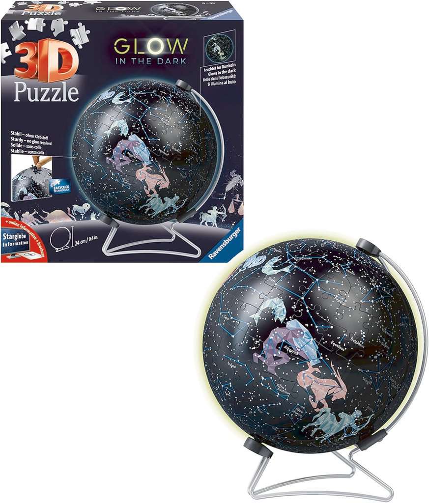 Ravensburger Star Globe GITD 180 Piece 3D Jigsaw Puzzle