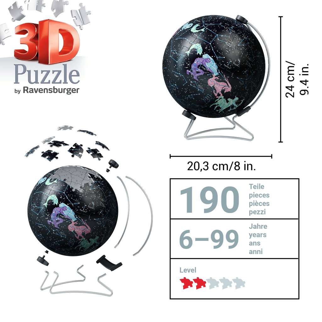 Ravensburger Star Globe GITD 180 Piece 3D Jigsaw Puzzle
