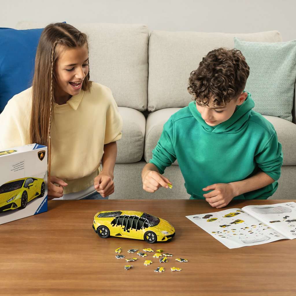 Ravensburger Lamborghini Huracan Yellow 108 Piece 3D Jigsaw Puzzle