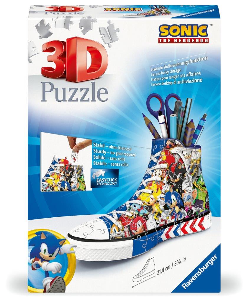 Ravensburger 3D Sonic Trainer 108 Piece Puzzle Ball