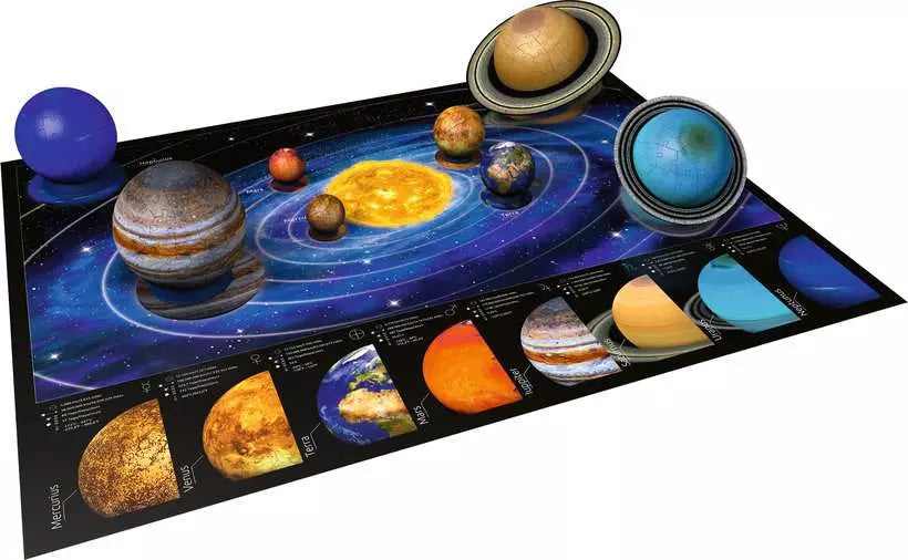 Ravensburger Solar System 3D Puzzle 27 54 72 or 108 Pieces