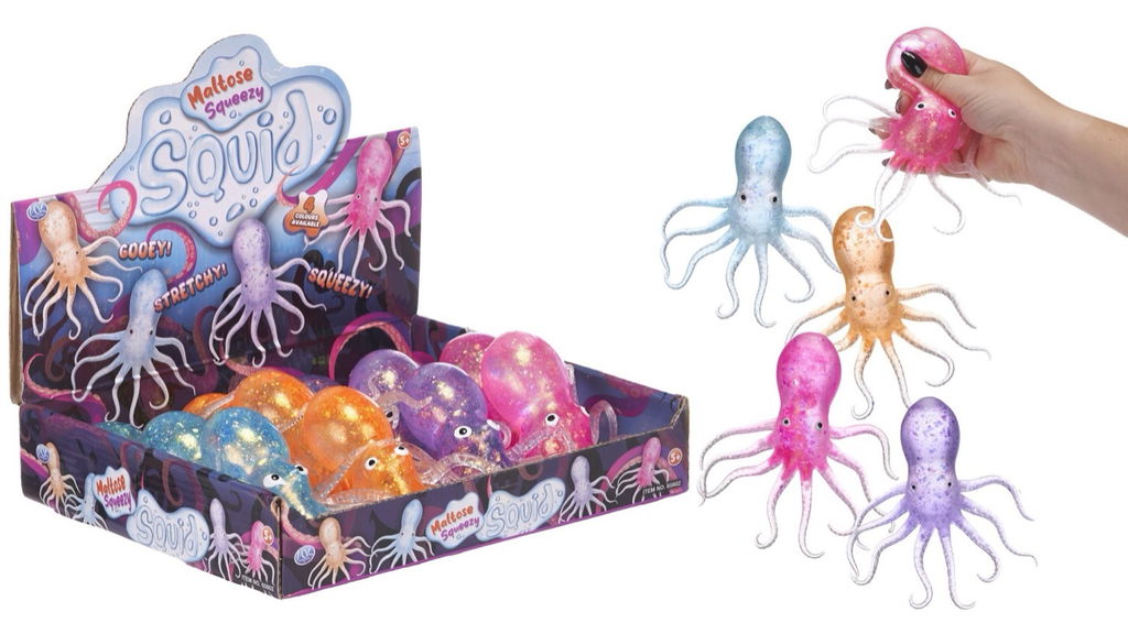 Sugar Maltose Squid Squishy 14cm Fidget Toy