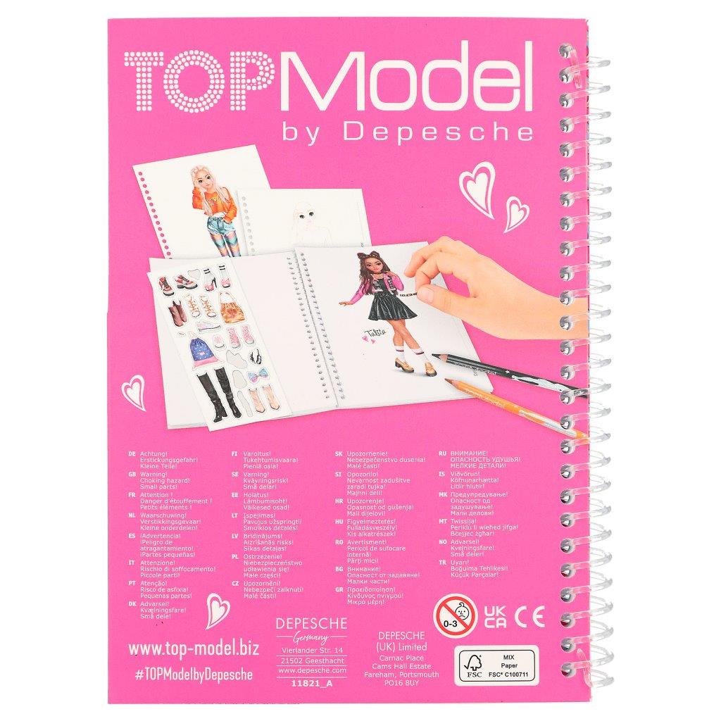 TOPModel Pocket Colouring Book