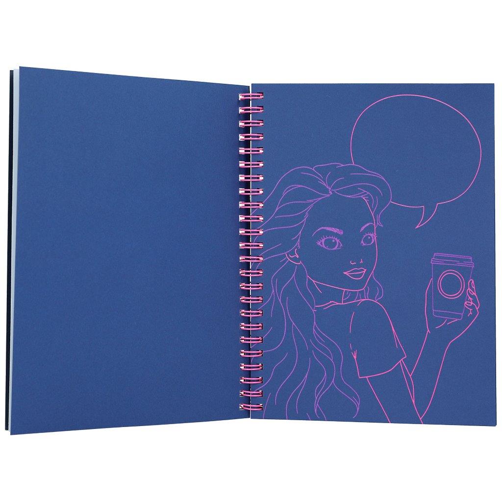 TOPModel Neon Doodle Book with Neon Pens