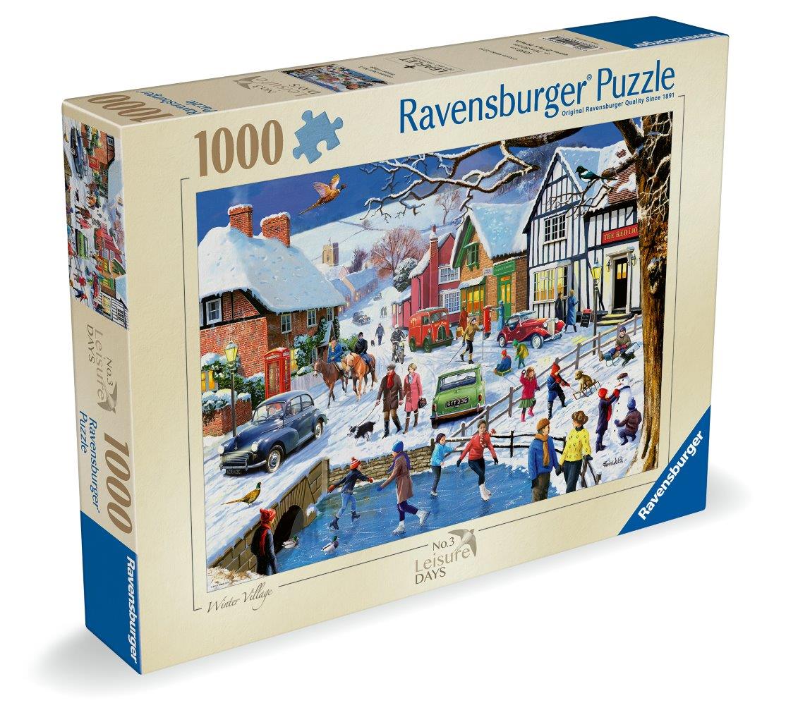Ravensburger Leisure Days 3: Winter Village 1000 Piece Jigsaw Puzzles