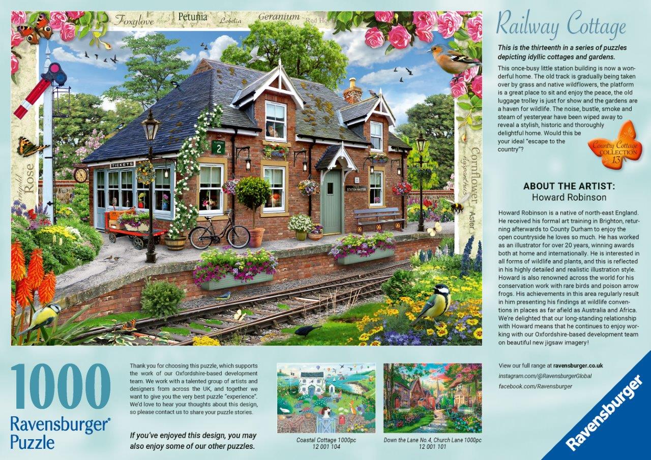 Ravensburger Railway Cottage no. 13 1000 Piece Jigsaw Puzzle