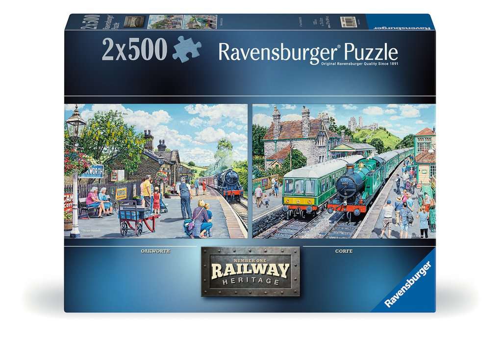 Ravensburger Railway Heritage No1 2x500 Piece Jigsaw Puzzles