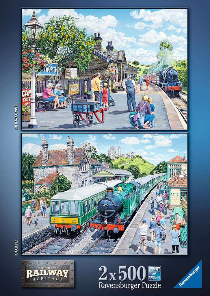 Ravensburger Railway Heritage No1 2x500 Piece Jigsaw Puzzles