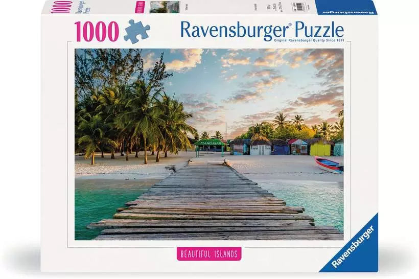 Ravensburger Beautiful Islands Caribbean Paradise 1000 Piece Jigsaw Puzzle