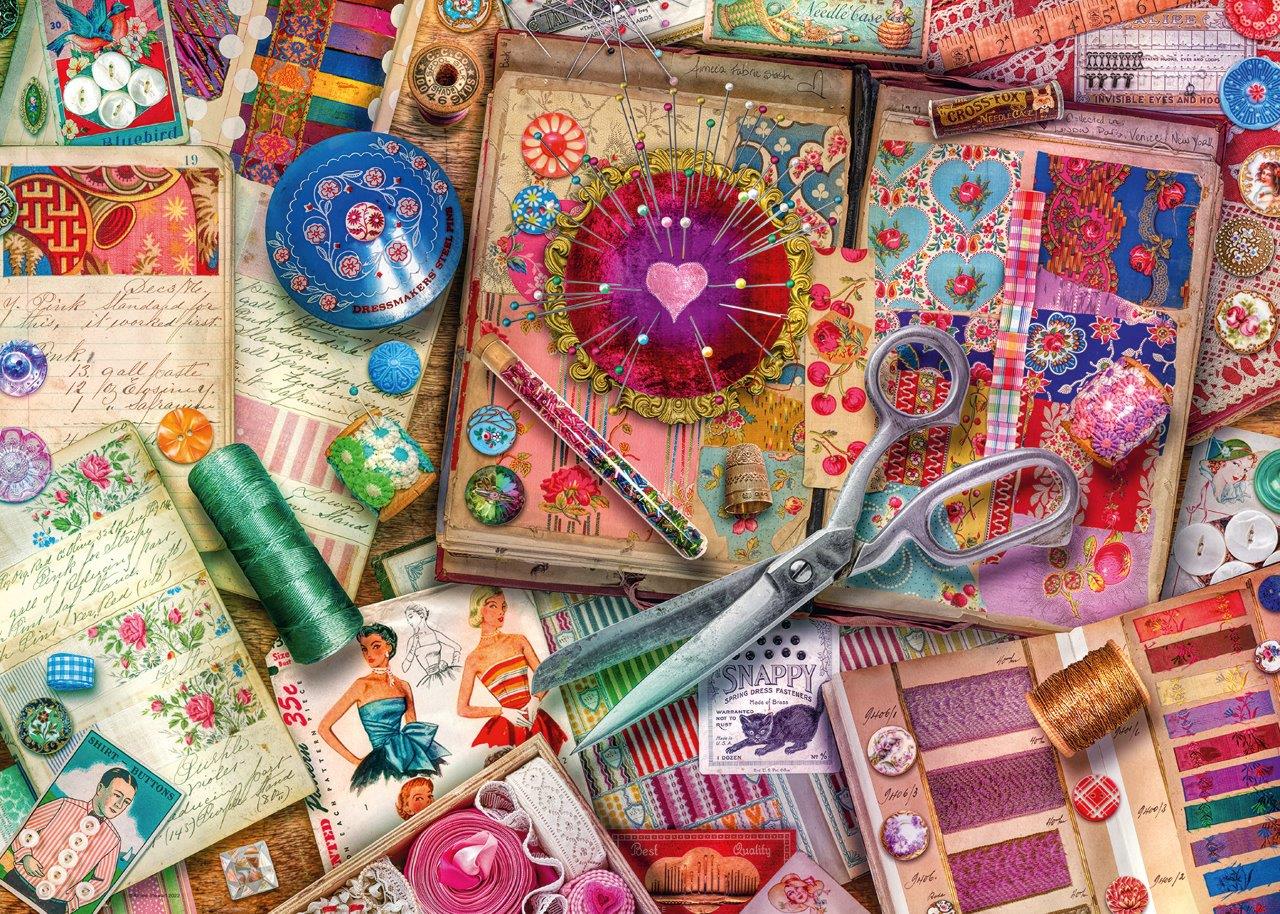 Vintage Dressmaking 1000pc puzzle