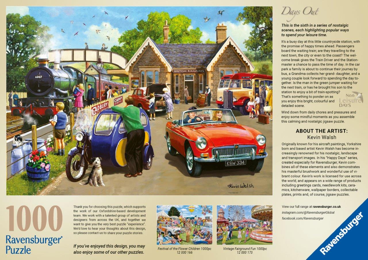 Ravensburger Days Out Leisure Days No.5 1000 Piece Jigsaw Puzzle