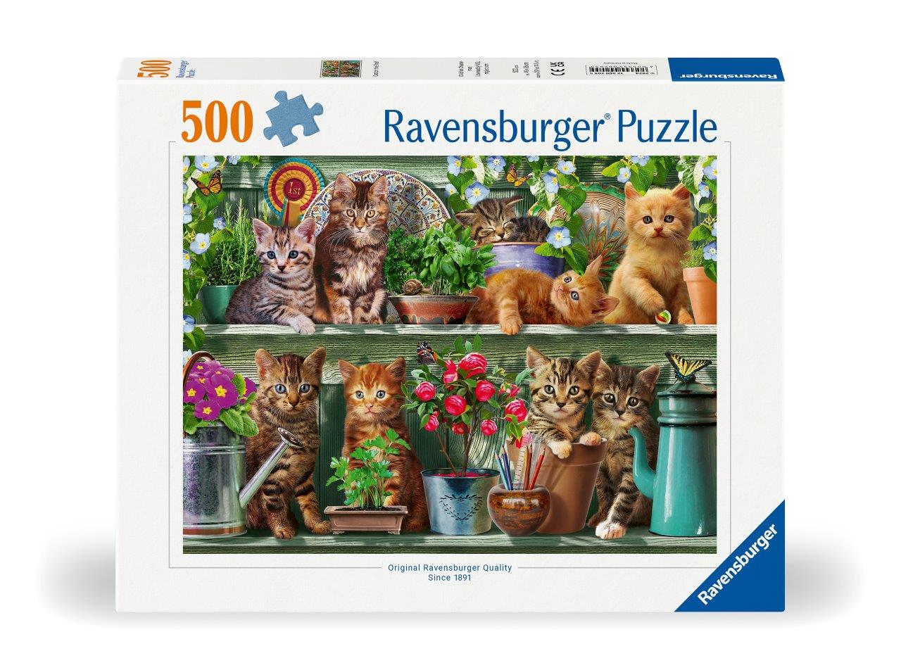 Ravensburger Cats on the Shelf 500 Piece Jigsaw Puzzle