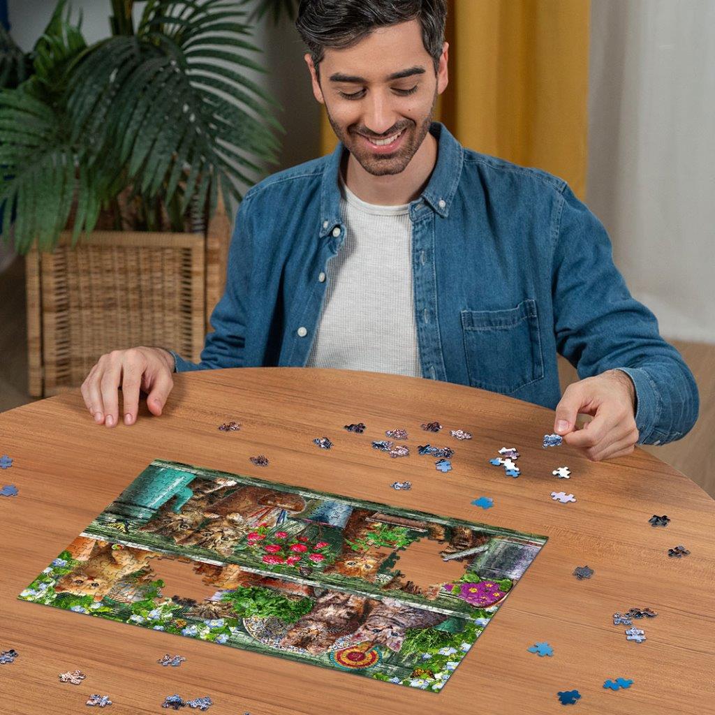 Ravensburger Cats on the Shelf 500 Piece Jigsaw Puzzle