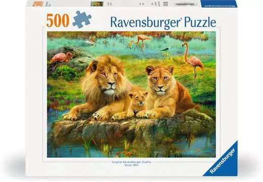 Ravensburger Lions in the Savanna 500 Piece Jigsaw Puzzle