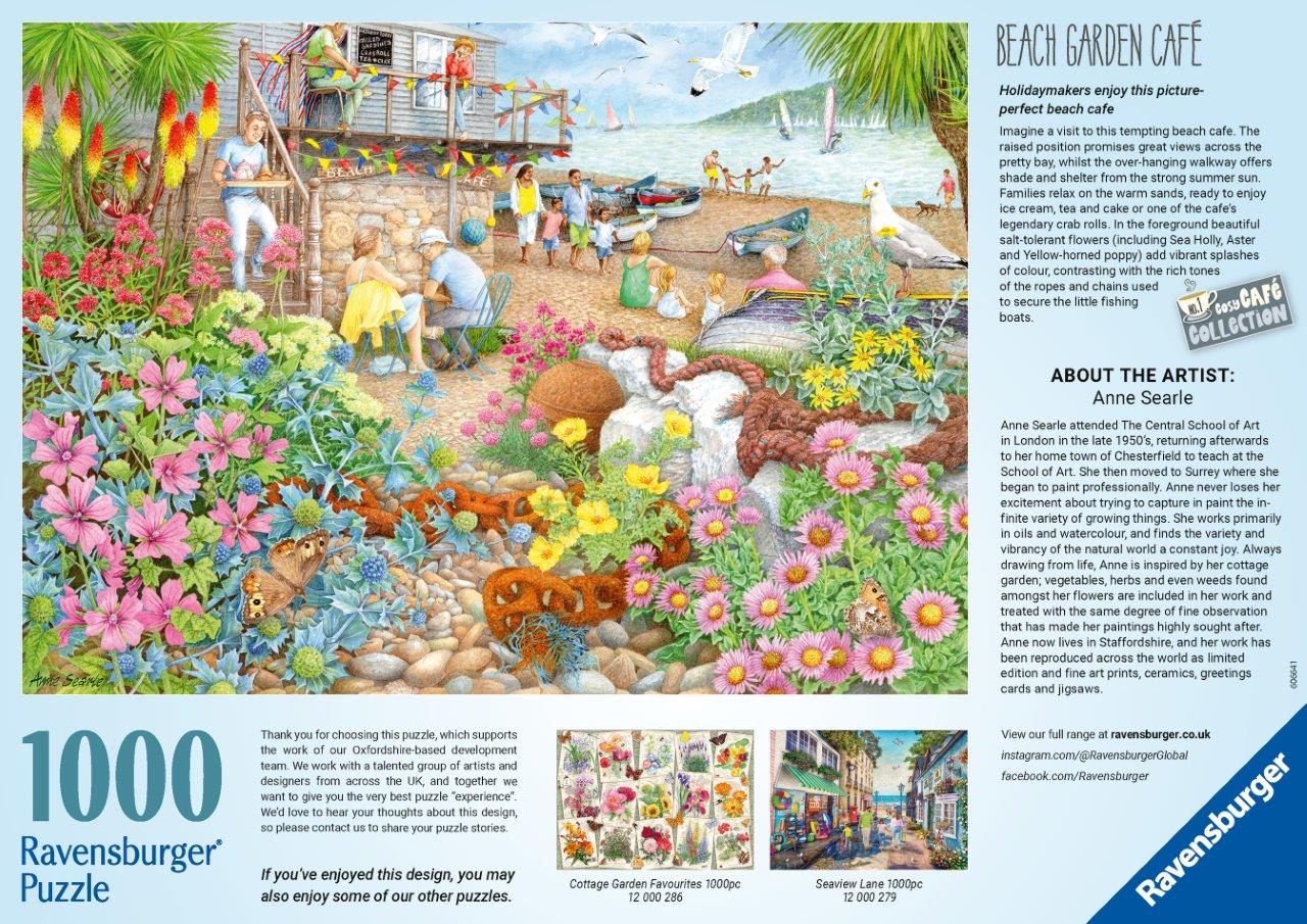 Ravensburger Beach Garden Cafe 1000 Piece Jigsaw Puzzle