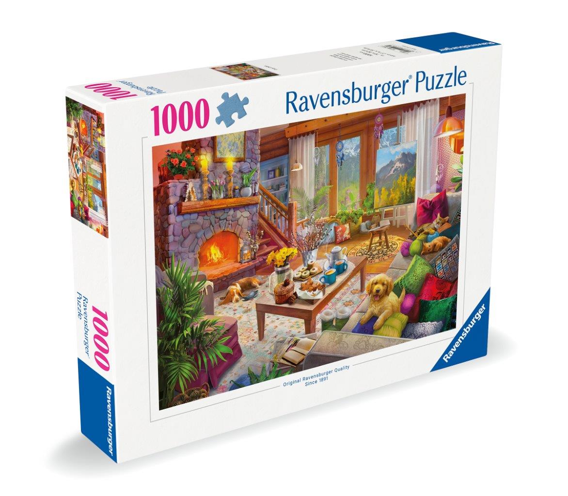 Ravensburger Cozy Cabin 1000 Piece Jigsaw Puzzle