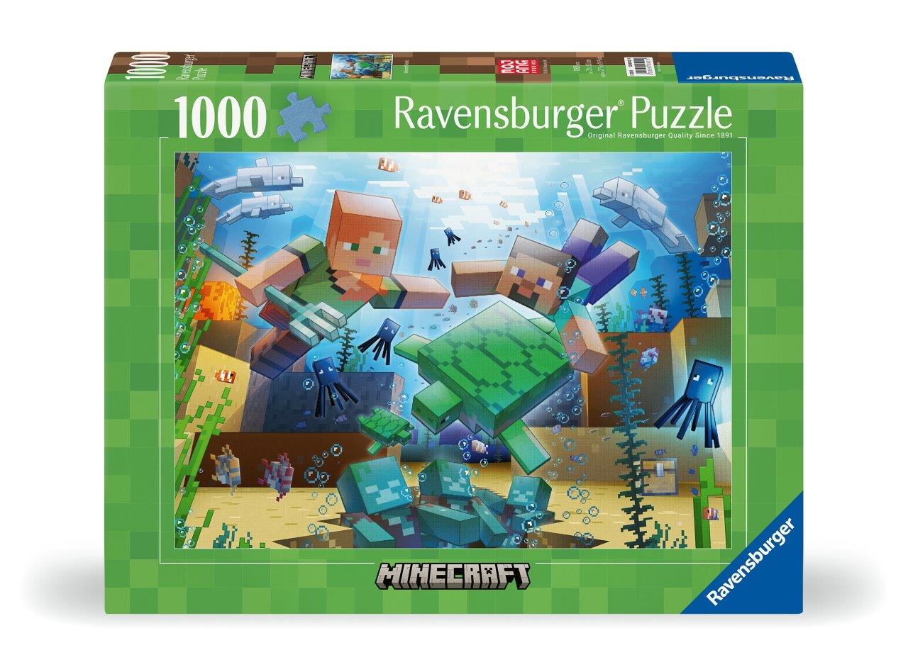 Ravensburger Minecraft Mosaic 1000 Piece Jigsaw Puzzle