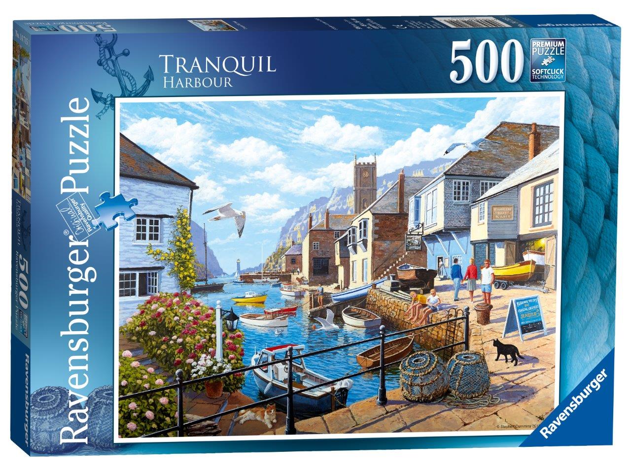 Ravensburger Tranquil Harbour 500 Piece Jigsaw Puzzle