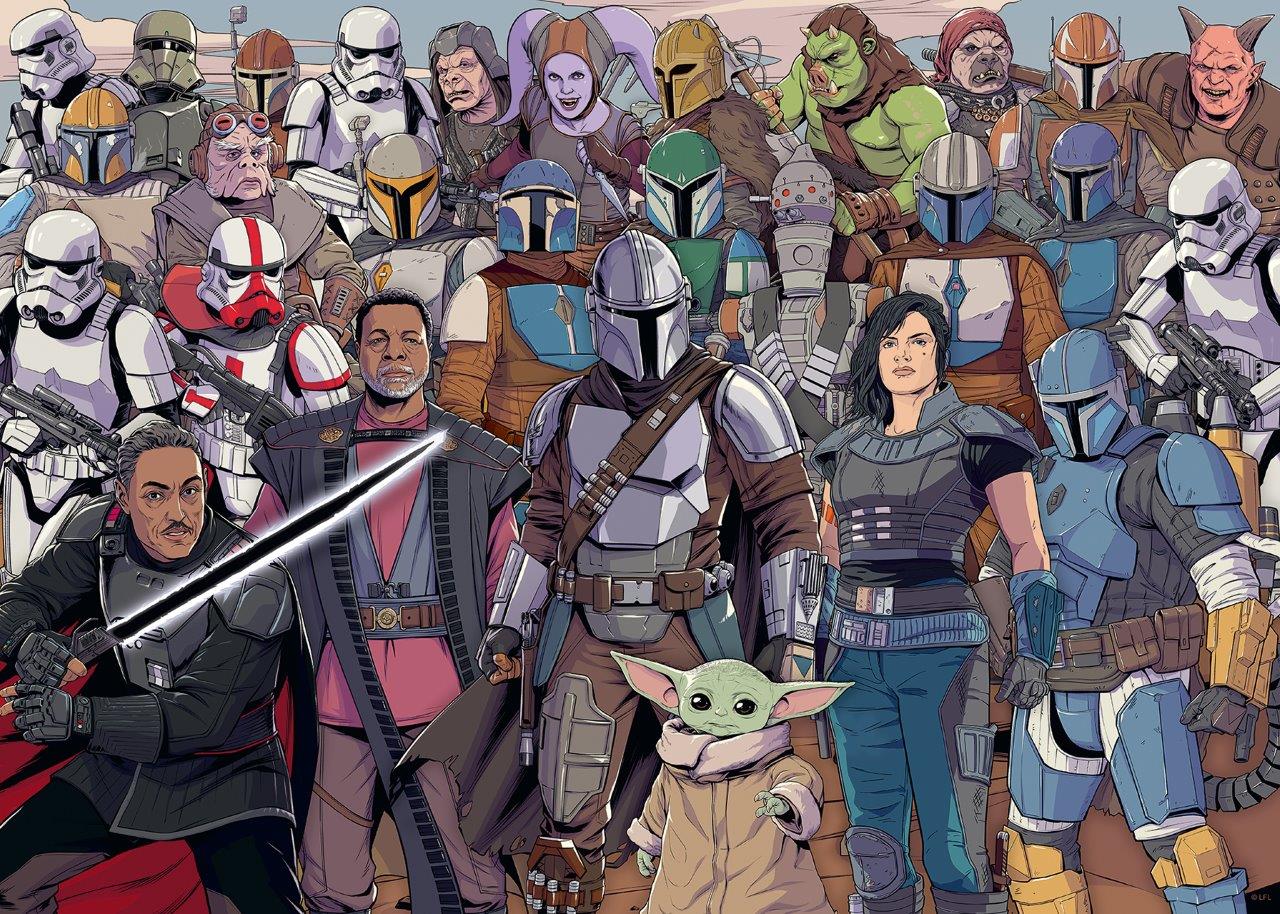 Star Wars Mandalorian Challenge 1000pc puzzle