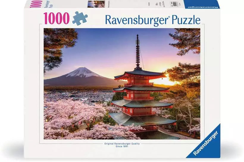 Ravensburger Fuji Cherry Blossom View 1000 Piece Jigsaw Puzzle
