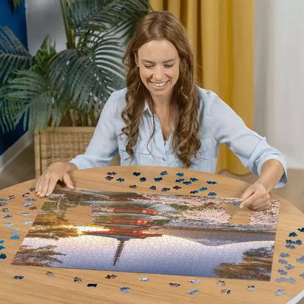 Ravensburger Fuji Cherry Blossom View 1000 Piece Jigsaw Puzzle