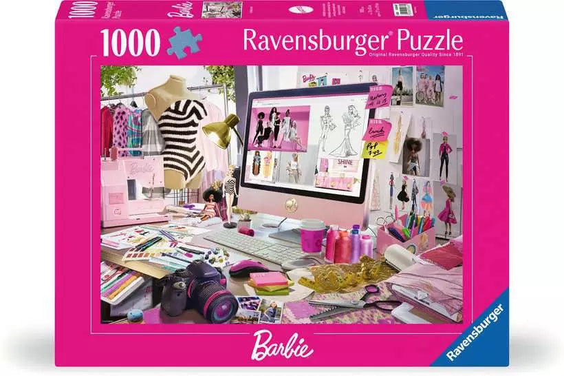 Barbie The Artists Desk 1000pc puzzle