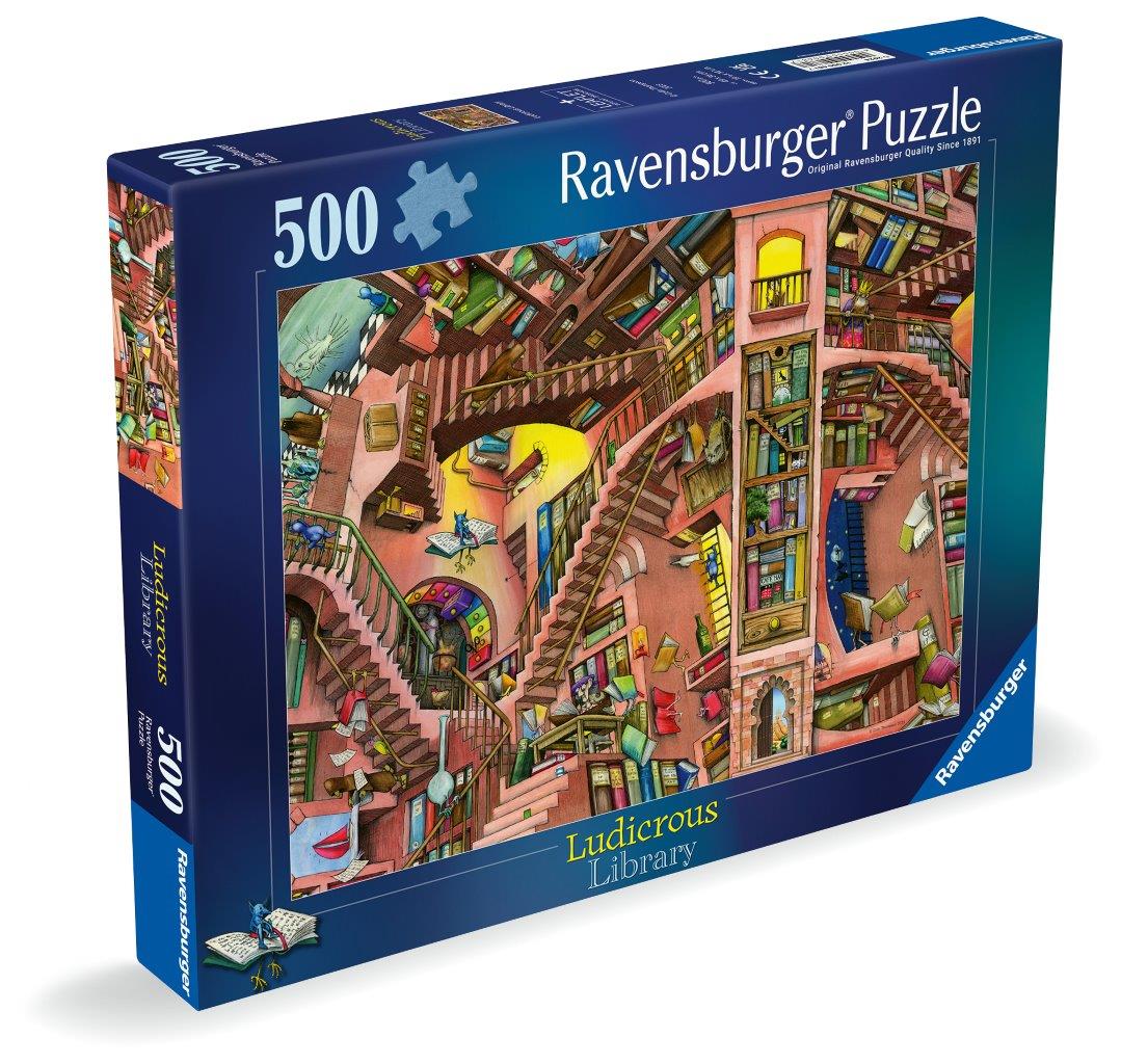 Ravensburger Ludicrous Library 500 Piece Jigsaw Puzzle