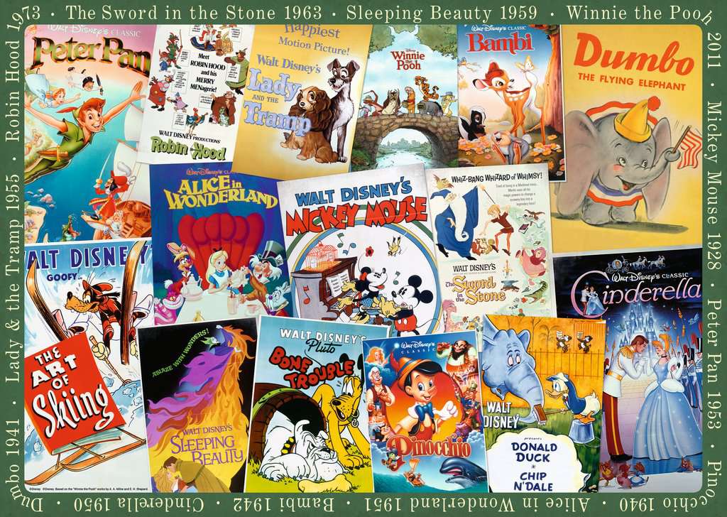 Disney Vintage Posters 1000pc Puzzle