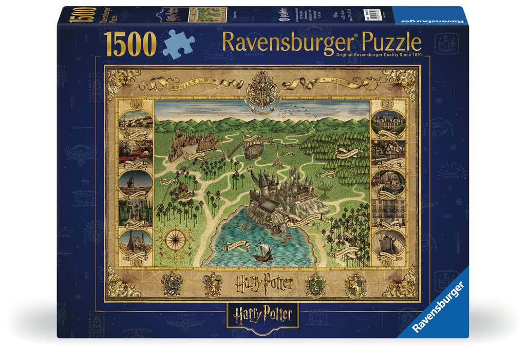Ravensburger Hogwarts Map 1500 Piece Jigsaw Puzzle