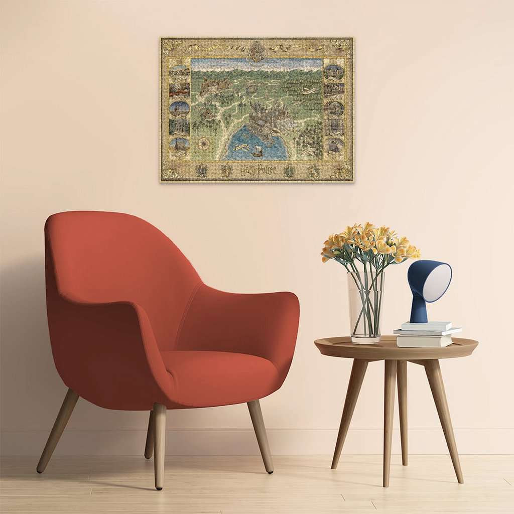 Ravensburger Hogwarts Map 1500 Piece Jigsaw Puzzle