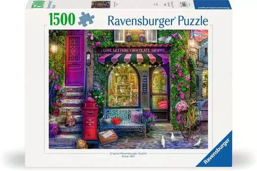 Ravenburger Love letters Chocolate Shop 1500 Piece Jigsaw Puzzle