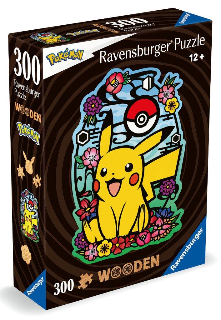 Ravensburger Pokémon Pikachu Wooden 300 Piece Jigsaw Puzzle