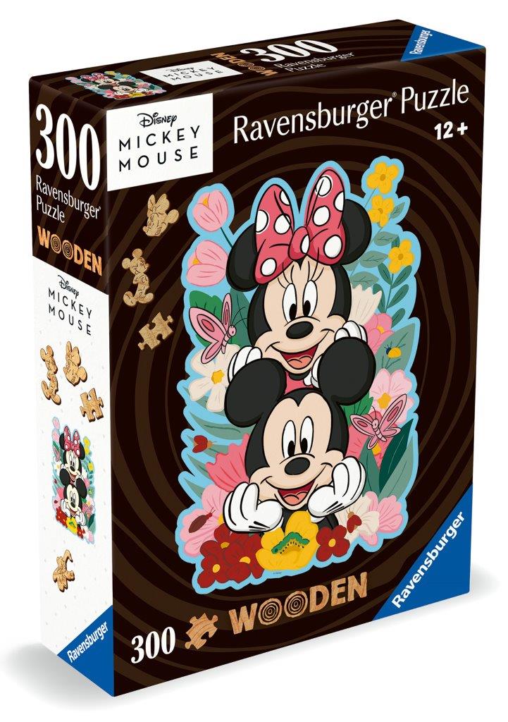Ravensburger Disney Mickey and Minnie Wooden 300 Piece Jigsaw Puzzle