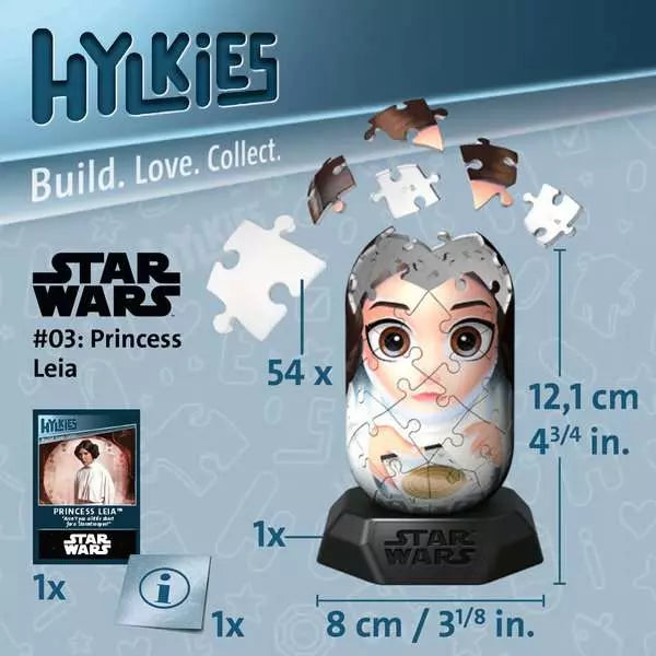 Ravensburger Hylkies Star Wars Princess Leia 3D Jigsaw Puzzle