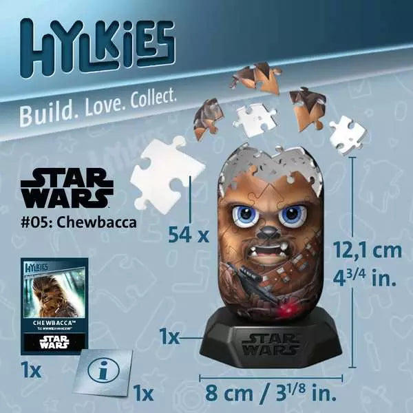 Ravensburger Hylkies Star Wars Chewbacca 3D Jigsaw Puzzle