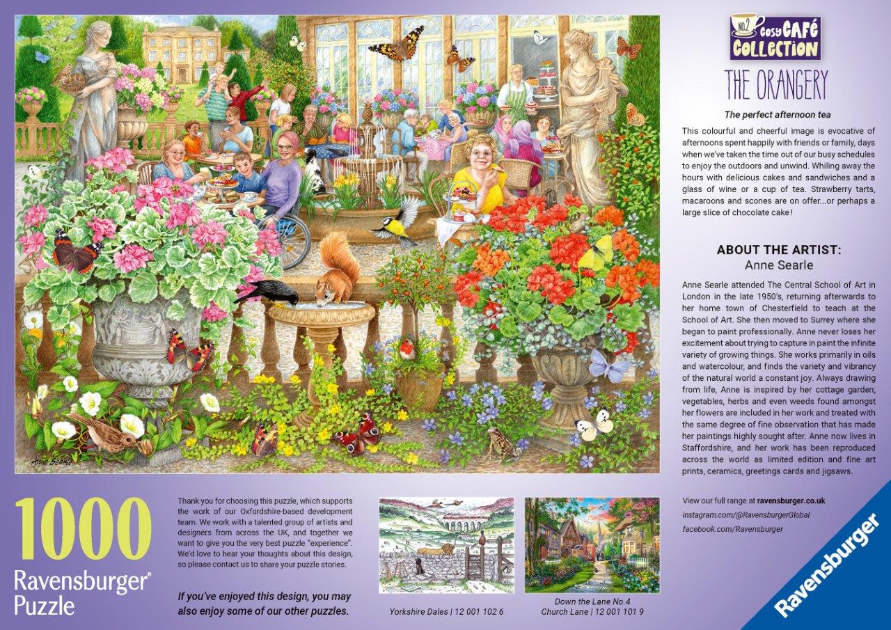 Ravensburger Cosy Cafe No.2 The Orangery 1000 Piece Jigsaw Puzzle