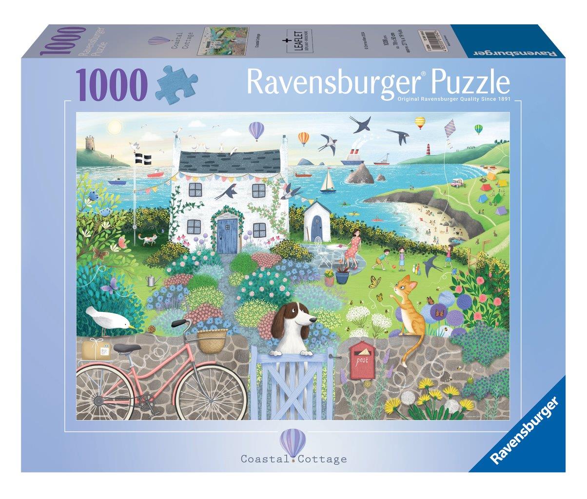 Ravensburger Coastal Cottage 1000 Piece Jigsaw Puzzle