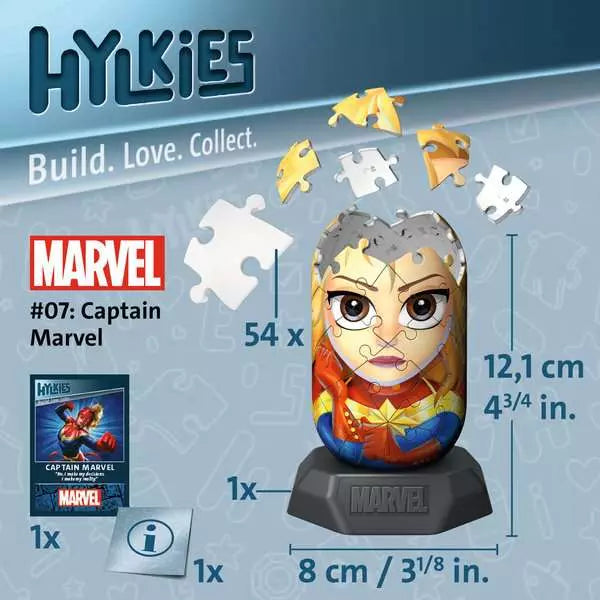 Ravensburger Hylkies Captain Marvel 3D Jigsaw Puzzle
