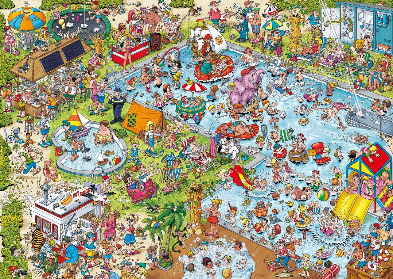 Ravensburger Rays Holiday Resort No.3 The Pool 1000 Piece Jigsaw Puzzle