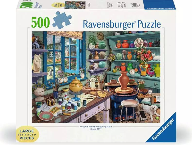 Ravensburger Pottery Studio Sanctuary 500 Piece Jigsaw Puzzle