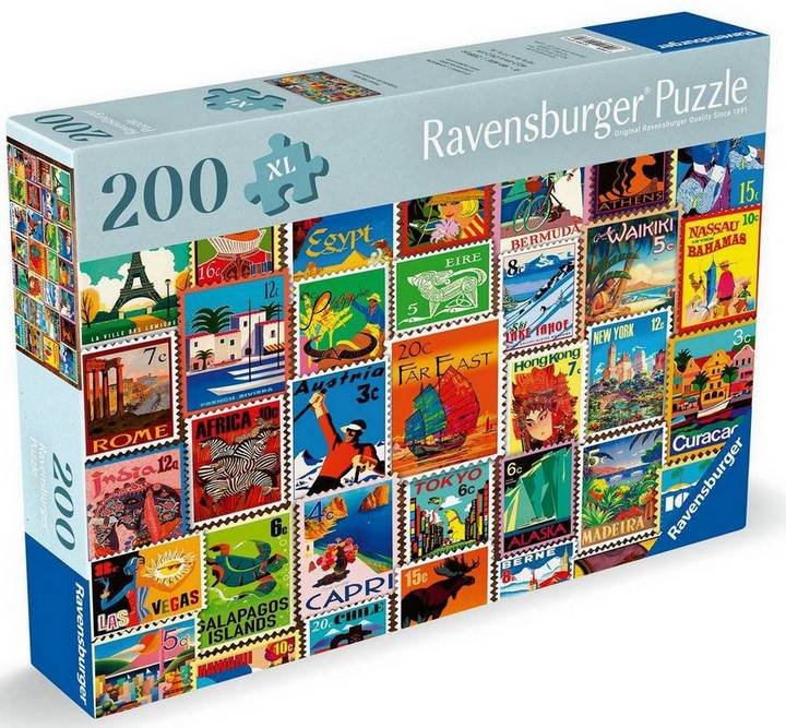Travel Stamps 200pc XL puzzle