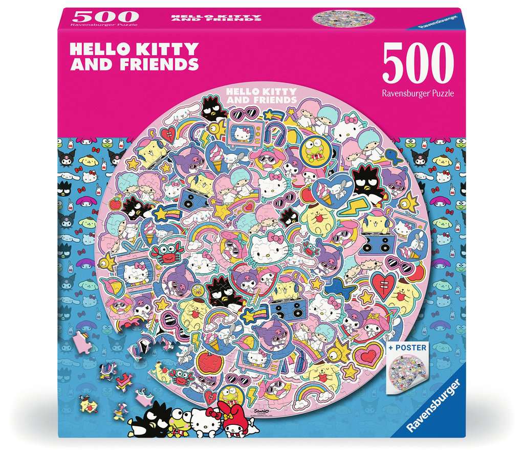 Hello Kitty Circular 500pc Puzzle