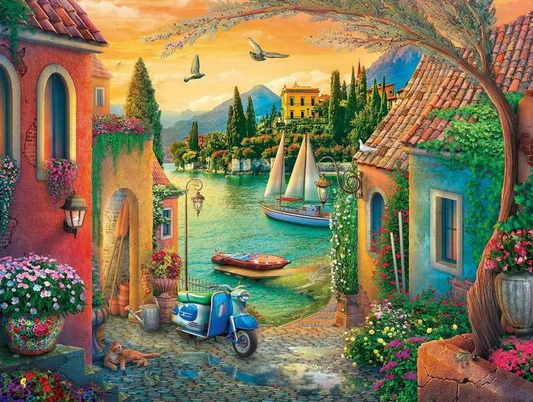 European Villa Views 750pc XL puzzle