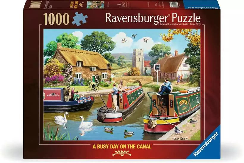 Ravensburger A Day on the Canal 1000 Piece Jigsaw Puzzle