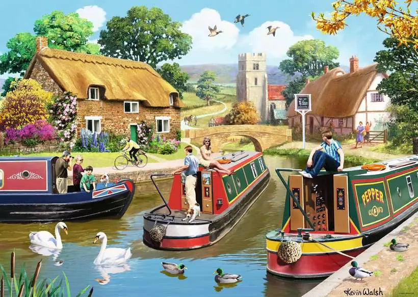 Ravensburger A Day on the Canal 1000 Piece Jigsaw Puzzle
