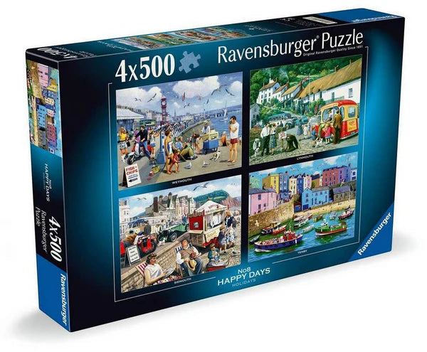 Ravensburger Happy Days No.8: Holiday Memories 4x500 Piece Jigsaw Puzzle