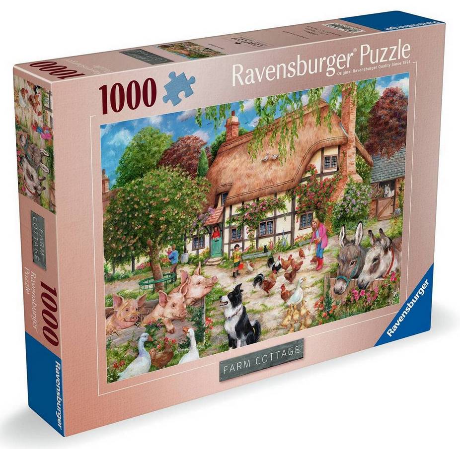 Ravensburger Farm Cottage 1000 Piece Jigsaw Puzzle