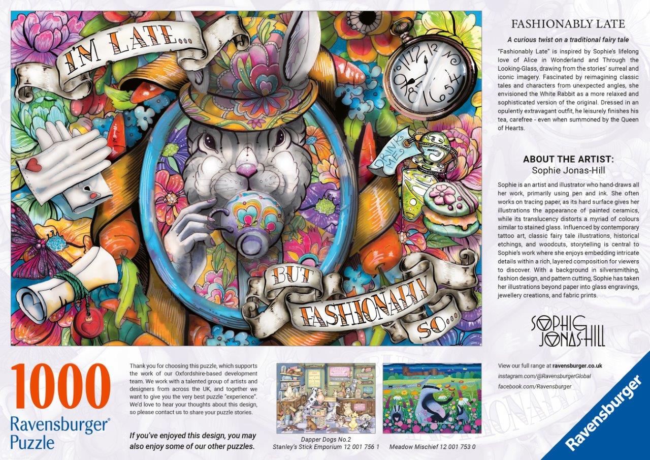 Ravensburger Fashionably Late 1000 Piece Jigsaw Puzzle