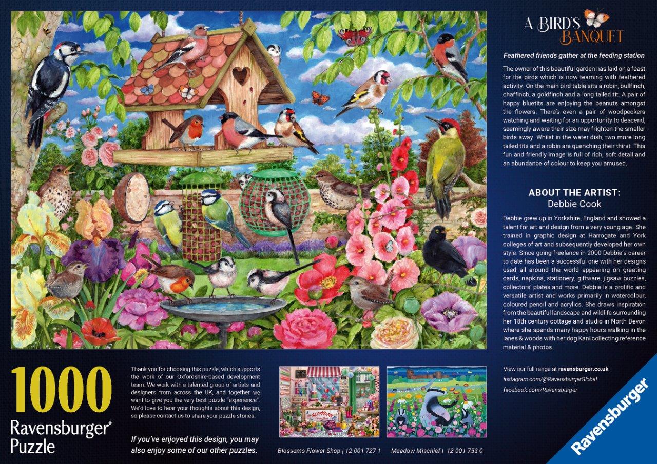 Ravensburger The Bird Table 1000 Piece Jigsaw Puzzle